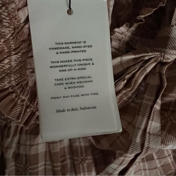 Anthropologie Faithfull The Brand Moretta Top - Lori Check Print - Picture 8 of 12